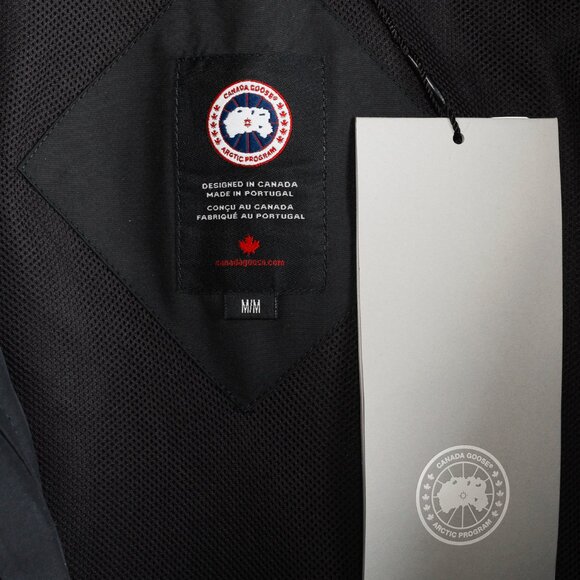Canada Goose Crew Trench Black Zip Rain Jacket - Picture 11 of 14